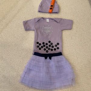Boba Bubble Tea Halloween Costume w/ tulle skirt